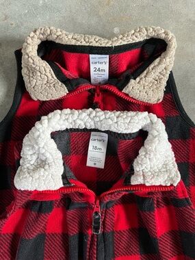 Carter's Buffalo Plaid Fleece Vest
